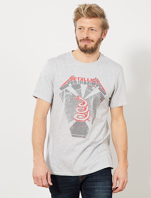 Camiseta Estampada Camiseta Regular 'metallica' 'metallica' Estampada Regular Tl31cFKJ
