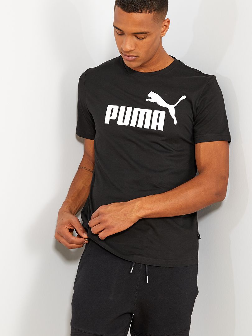 Camiseta regular estampada 'Puma' NEGRO - Kiabi