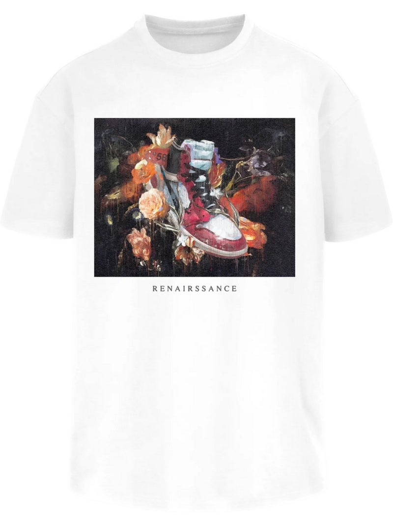 Camiseta renairssance diseño pintar para hombre - mister tee Blanco - Kiabi