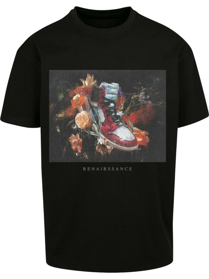 Camiseta renairssance diseño pintar para hombre - mister tee Negro - Kiabi