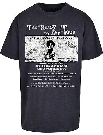 Camiseta retro poster diseño biggie para hombre - mister tee