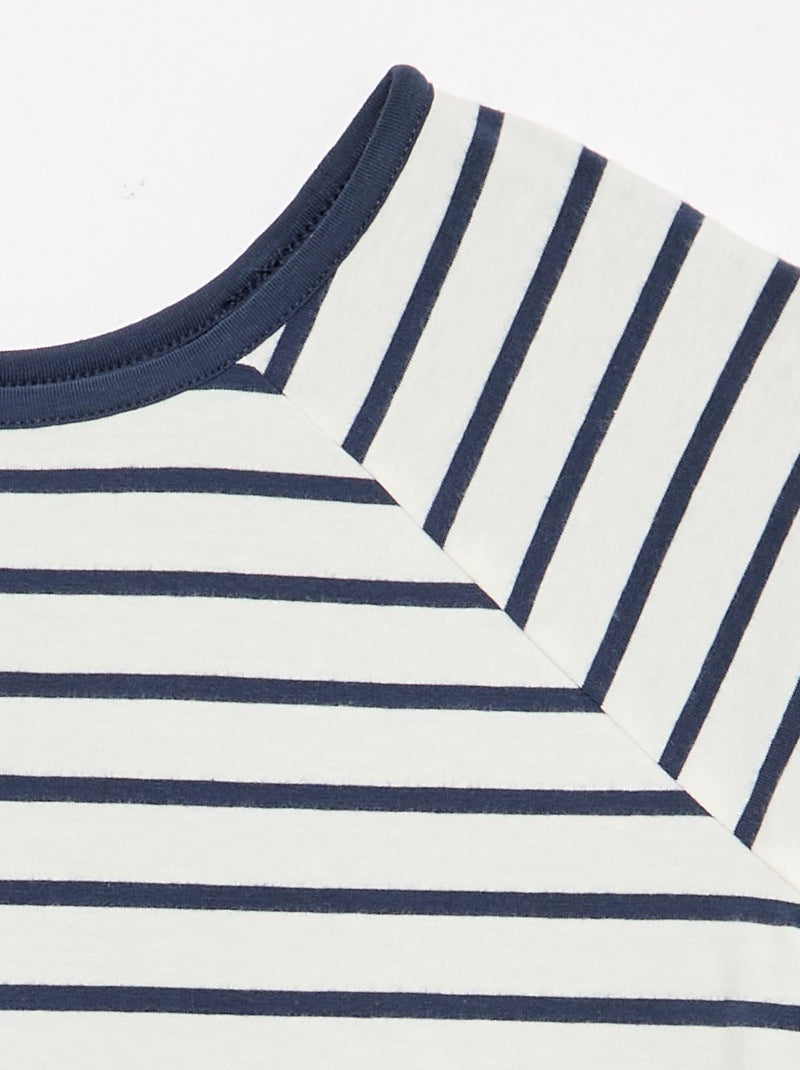 Camiseta reversible - colección fácil de poner Blanco - Kiabi