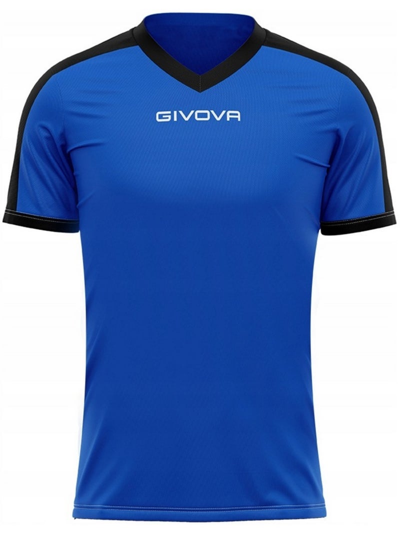 Camiseta revolution de interlock para hombre - givova Negro Azul - Kiabi