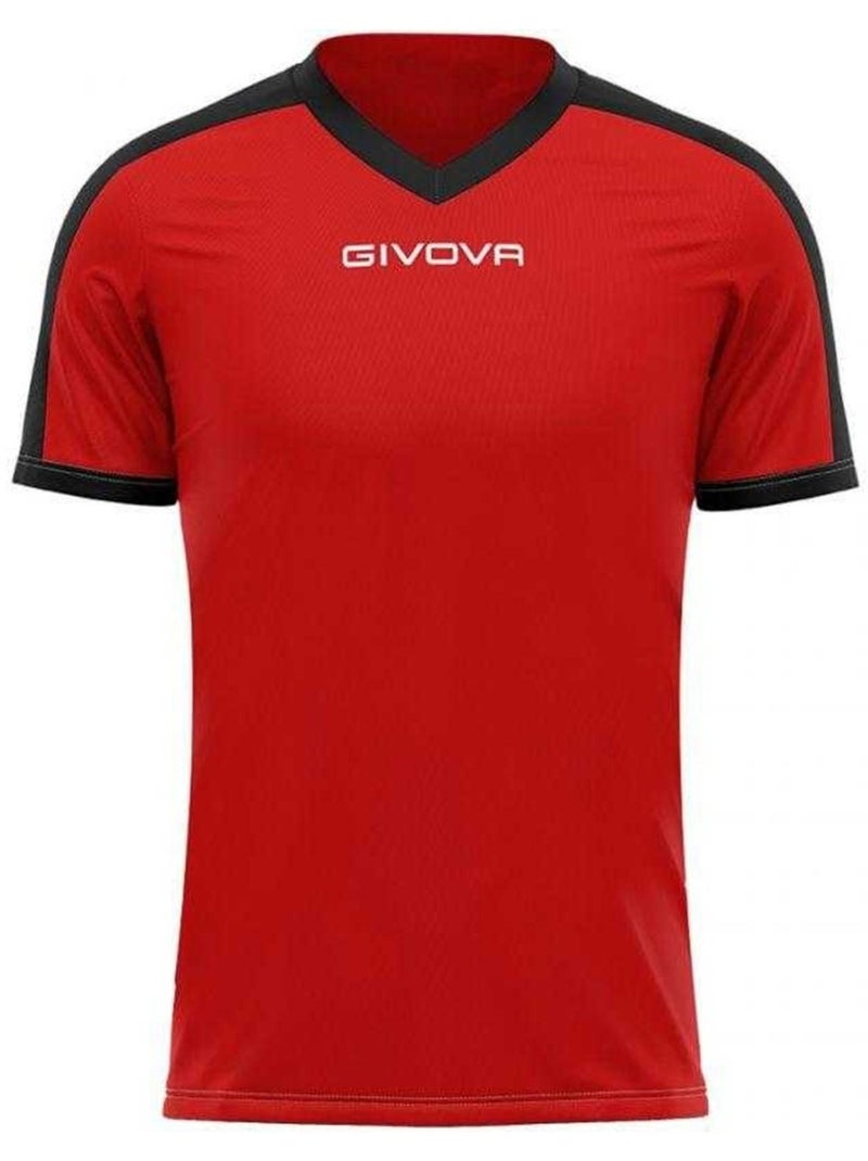 Camiseta revolution de interlock para hombre - givova Negro Rojo - Kiabi