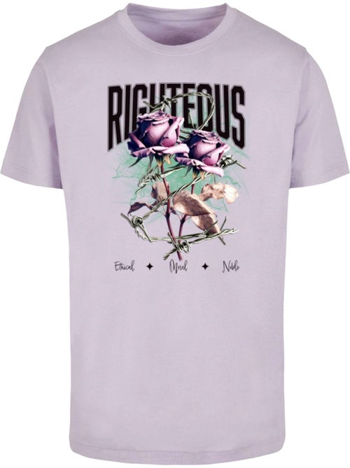 Camiseta righteous diseño rosas para hombre - mister tee - Kiabi
