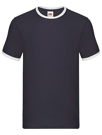 Camiseta ringer 160 para hombre - fruit of the loom