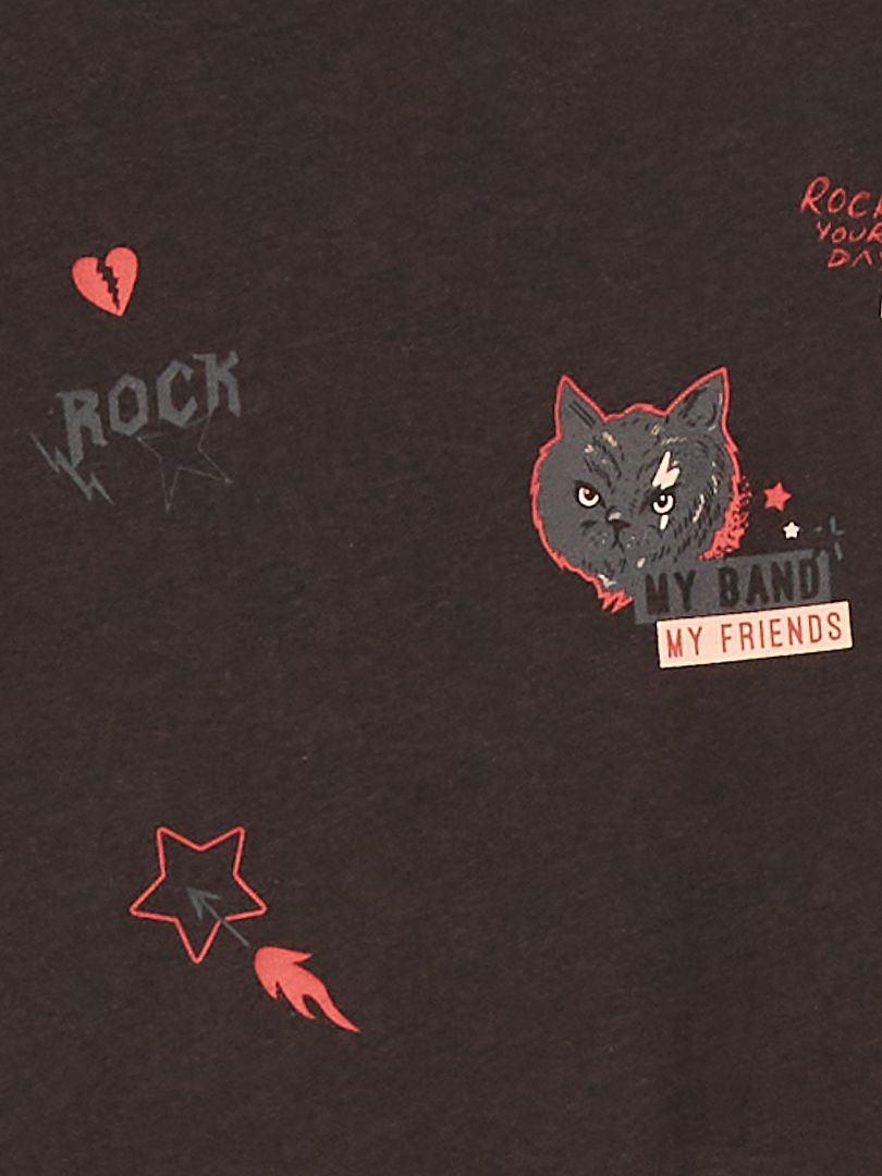 batería Adepto tornado Camiseta 'rock' - GRIS - Kiabi - 3.00€