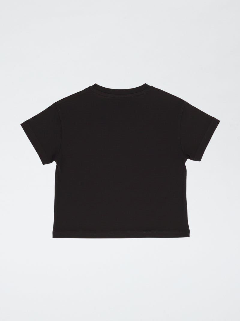Camiseta 'Rolling Stones' de manga corta Negro - Kiabi