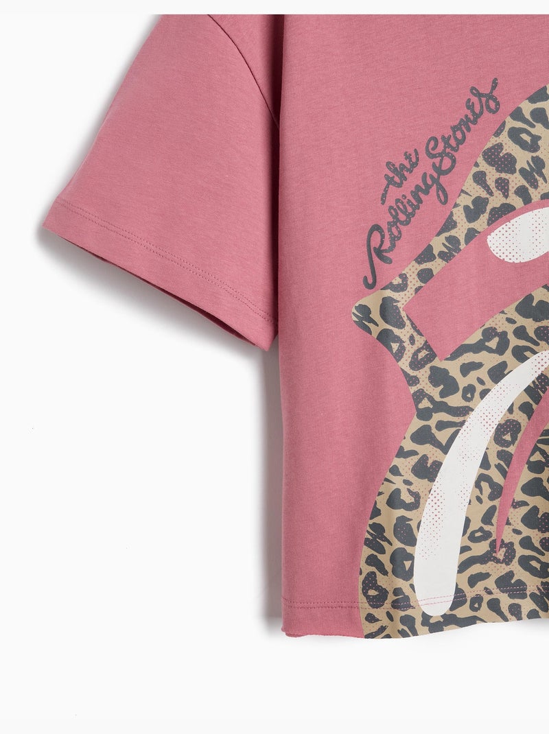 Camiseta Rolling Stones, MO Fashion Malva lila - Kiabi