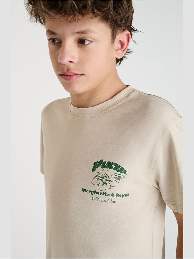 Camiseta ROMEBO Beige - Kiabi