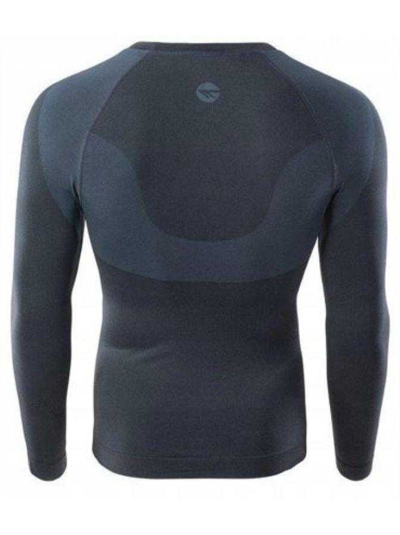 Camiseta ronin de termoactivo de manga larga para hombre - hi-tec Negro Gris - Kiabi