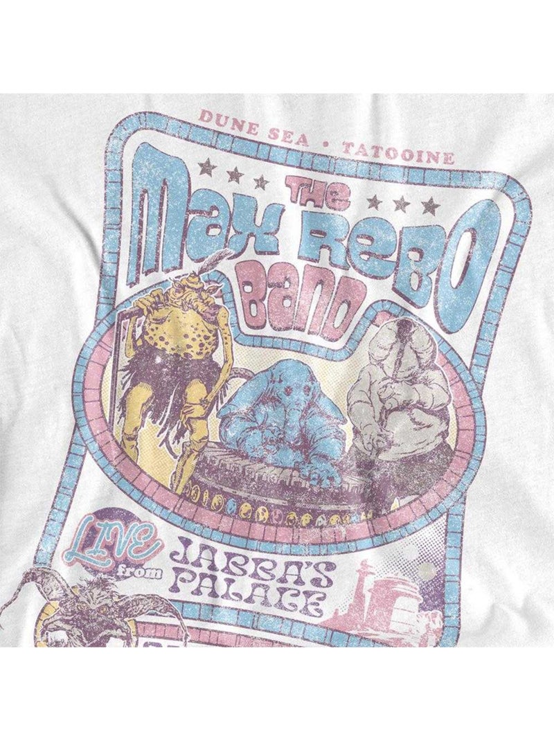 Camiseta rotj max rebo band de manga larga para adultos unisex - star wars: the mandalorian Blanco - Kiabi
