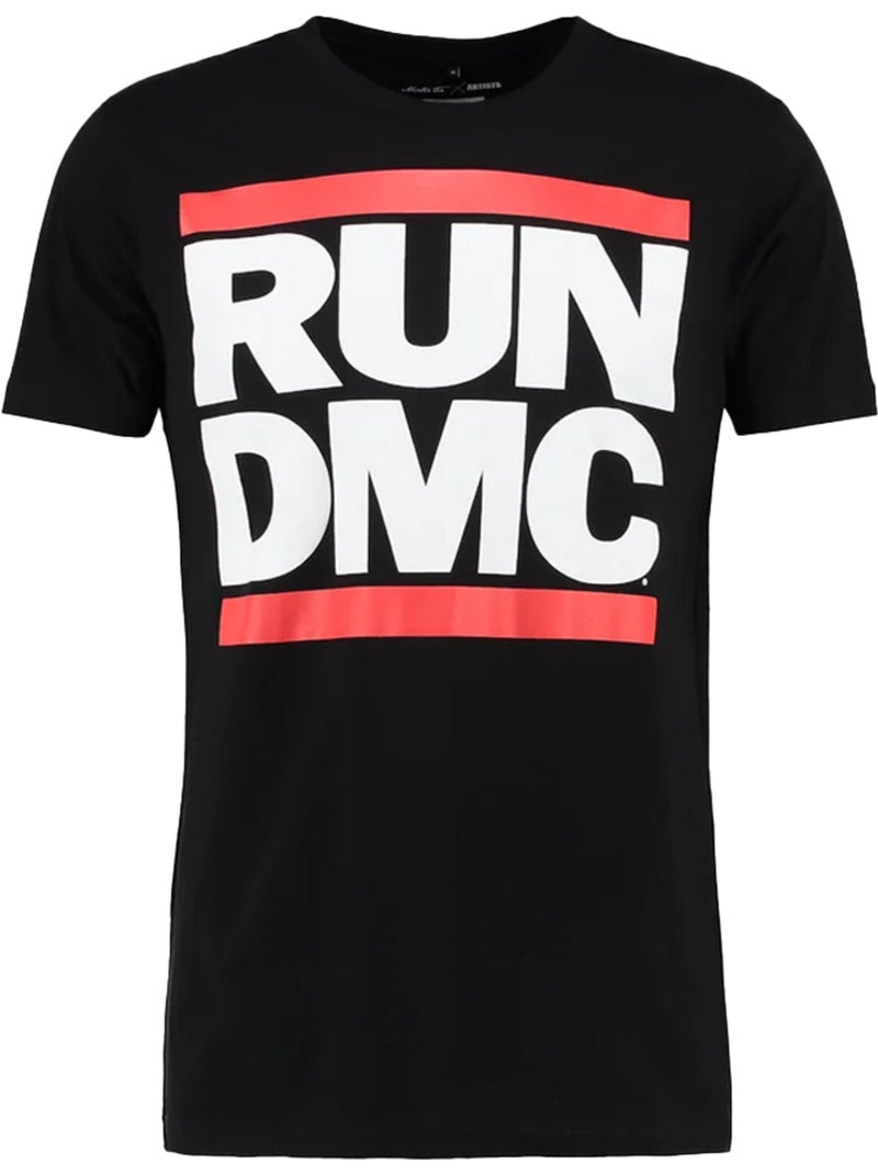 Camiseta run dmc diseño logotipo para hombre - mister tee Negro - Kiabi