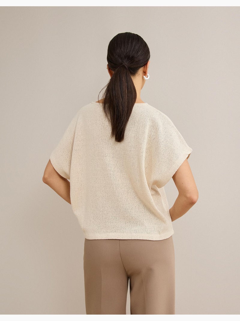 Camiseta rústica de punto, mo fashion Beige - Kiabi