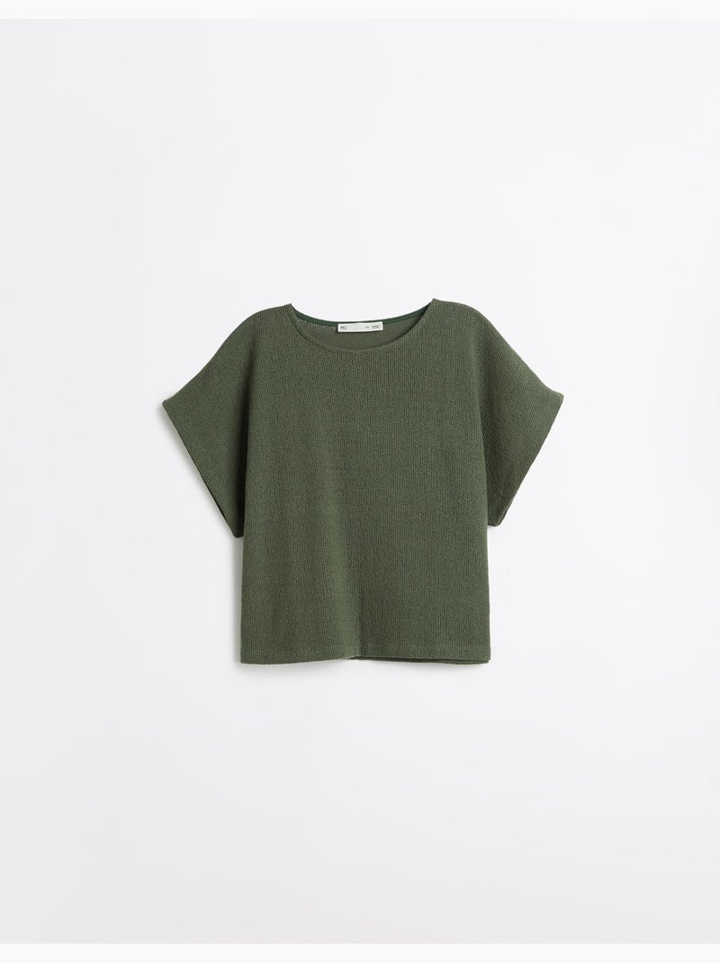 Camiseta rústica de punto, mo fashion Verde - Kiabi