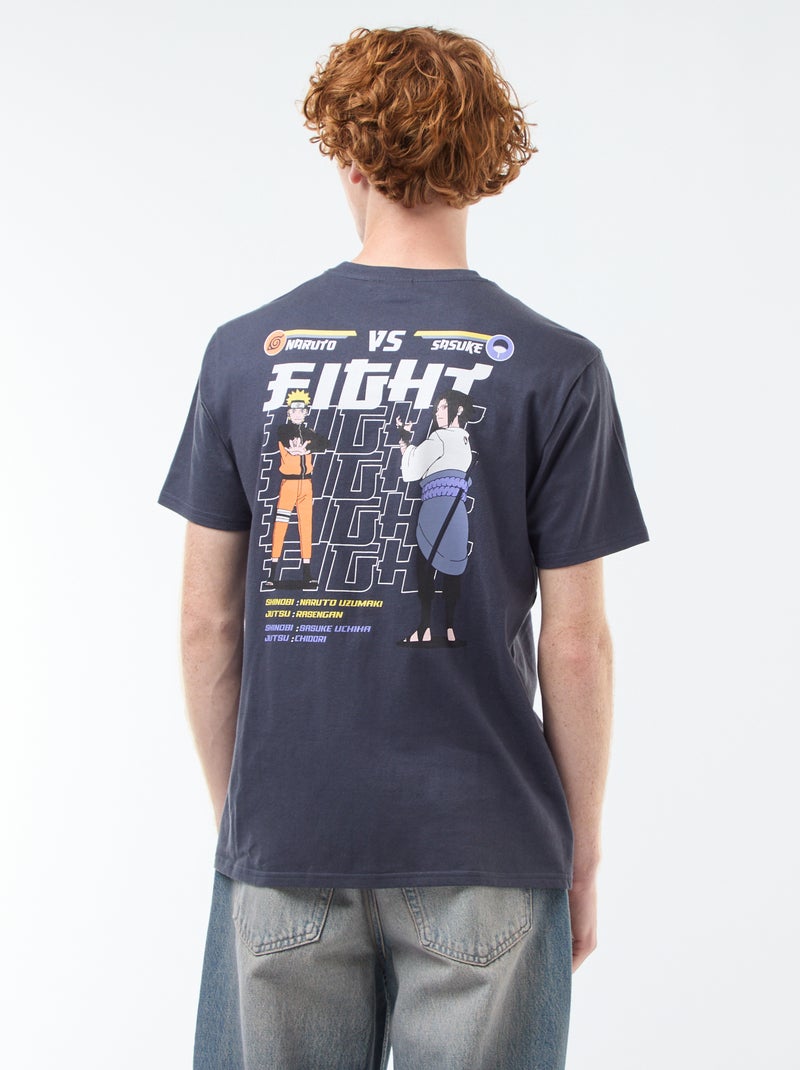 Camiseta 'Sahinler' 'Naruto Shipuden' de algodón Azul - Kiabi