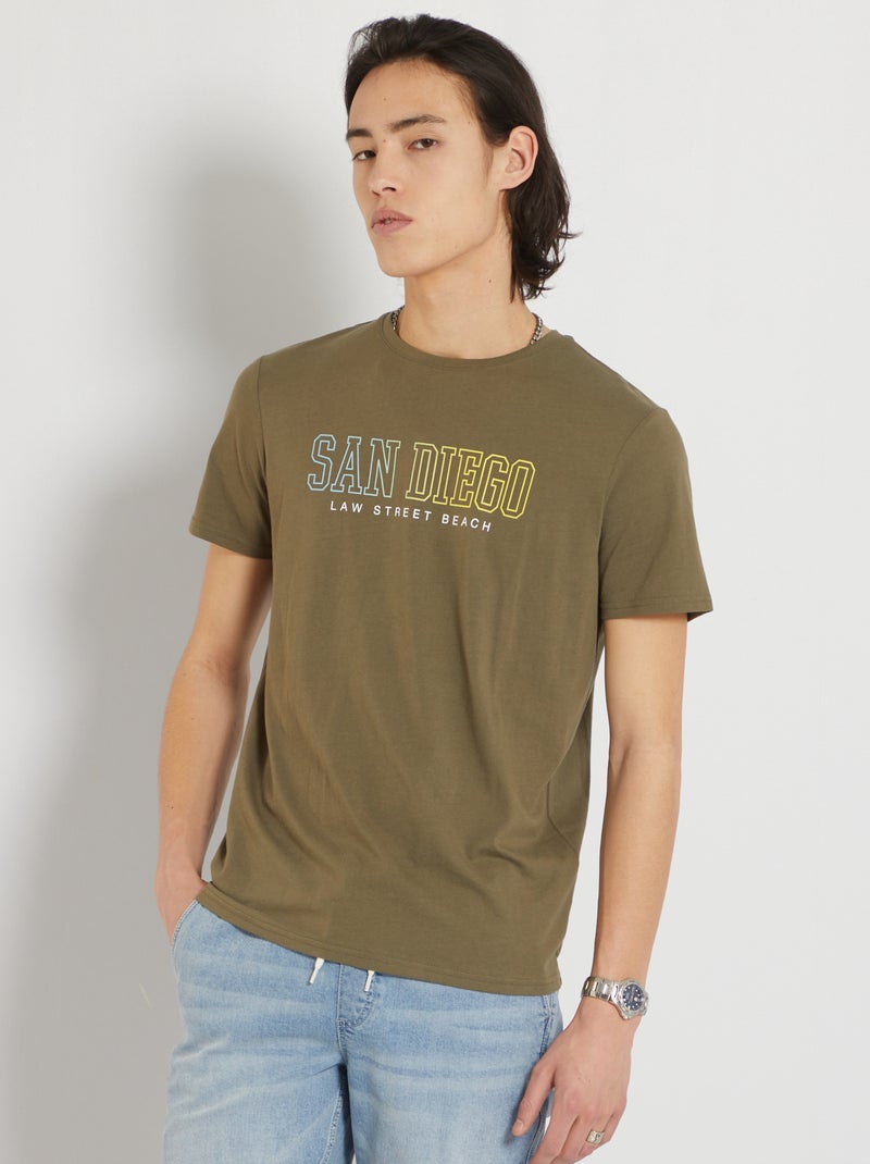 Camiseta 'San Diego' KAKI - Kiabi