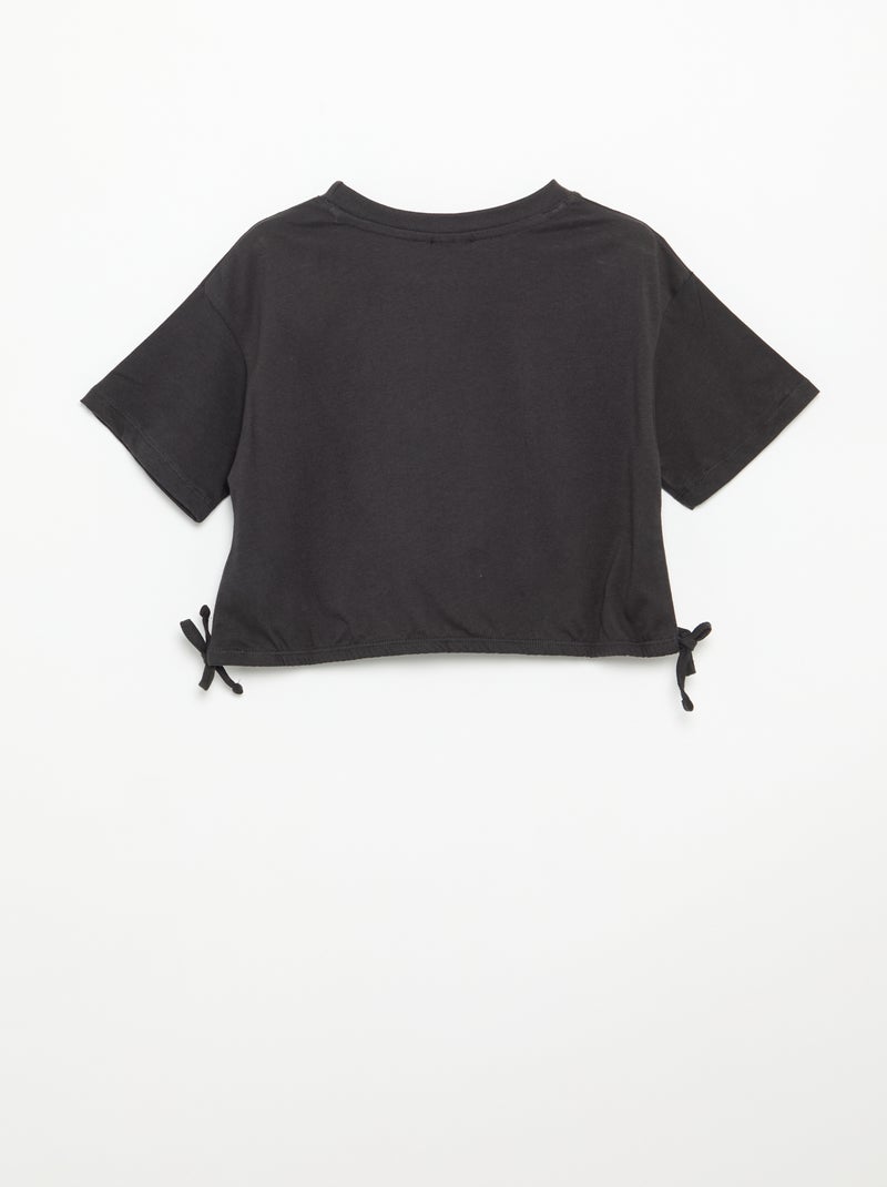 Camiseta 'Sanro' 'Cinnamorol' de manga corta Negro - Kiabi