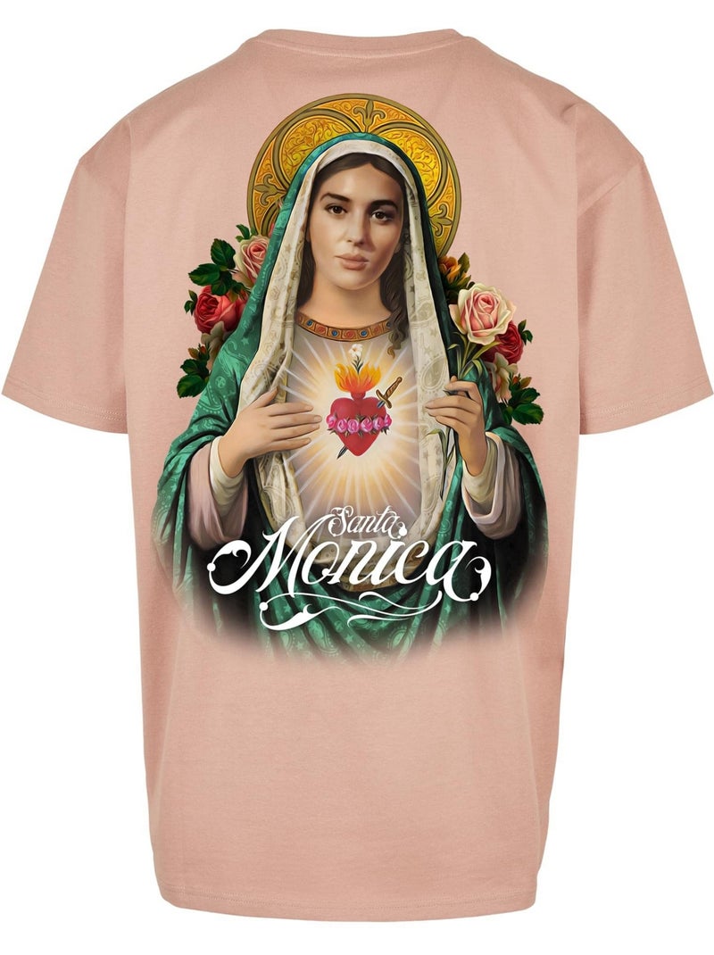 Camiseta santa monica para hombre - mister tee Rojo burdeos - Kiabi