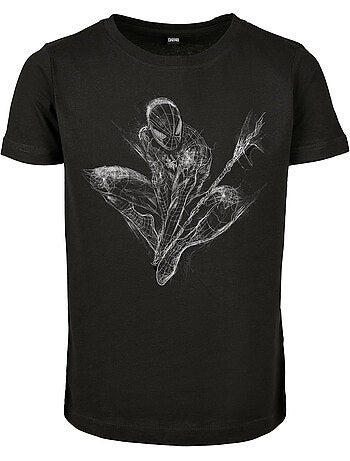 Camiseta scratched diseño spiderman para niños/niñas - mister tee