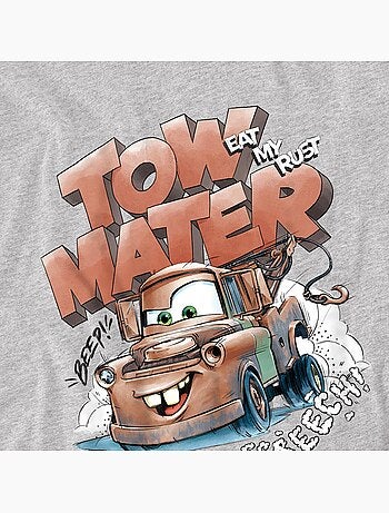Camiseta screech de tow mater de jaspeado niños - cars