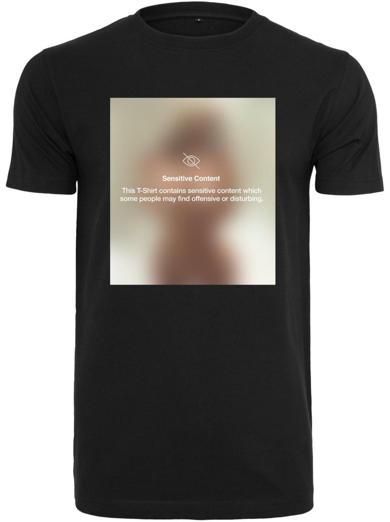 Camiseta sensitive content para hombre - mister tee Negro - Kiabi