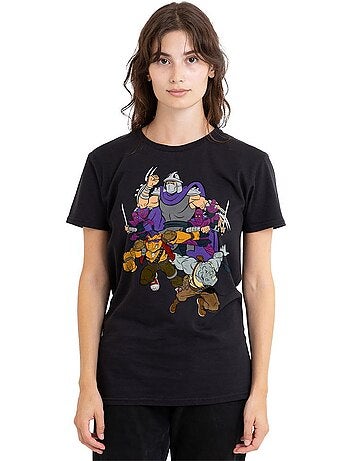Camiseta shredder and foot clan para adultos unisex - teenage mutant ninja turtles