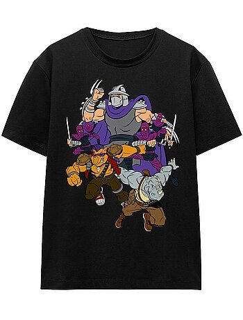 Camiseta shredder and foot clan para adultos unisex - teenage mutant ninja turtles