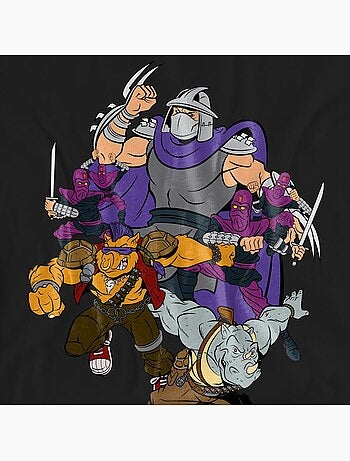 Camiseta shredder and foot clan para adultos unisex - teenage mutant ninja turtles