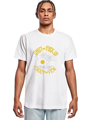 Camiseta shut the fuck up & enjoy the view para hombre - mister tee