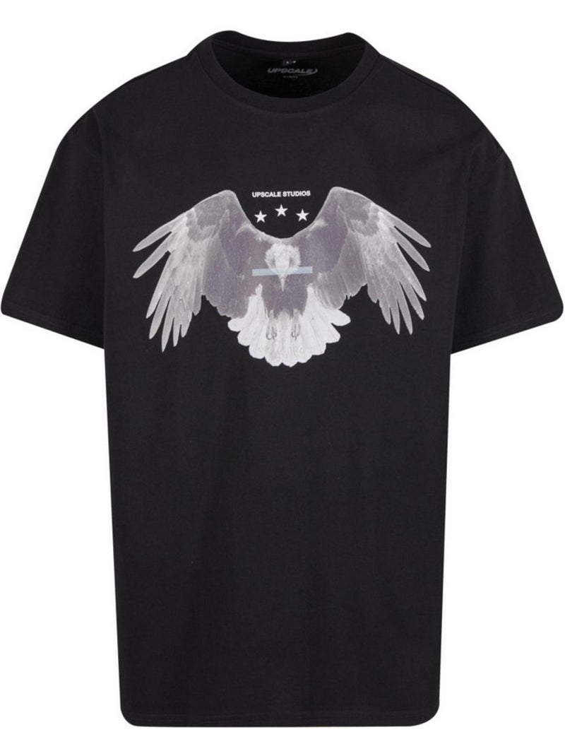 Camiseta sick eagle de pesado para hombre - mister tee Negro - Kiabi