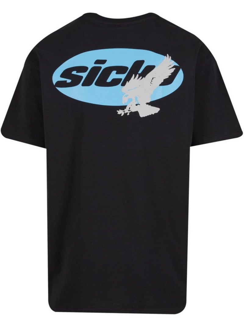 Camiseta sick eagle de pesado para hombre - mister tee Negro - Kiabi