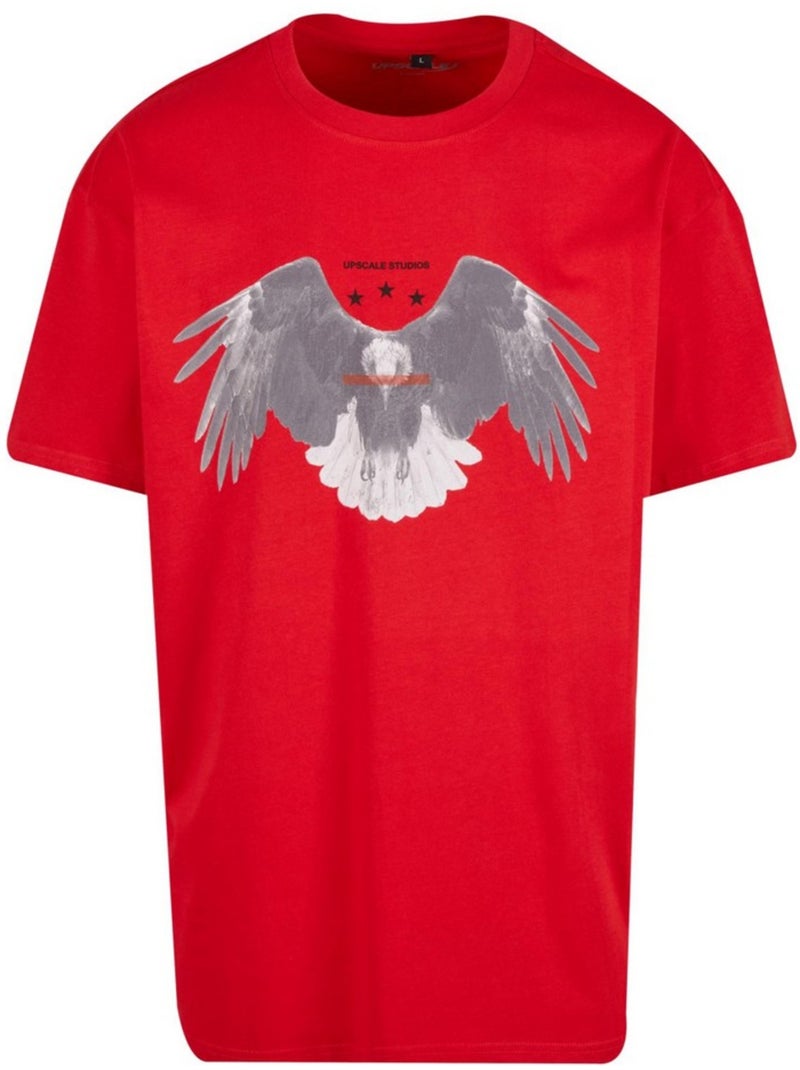 Camiseta sick eagle de pesado para hombre - mister tee Rojo claro - Kiabi