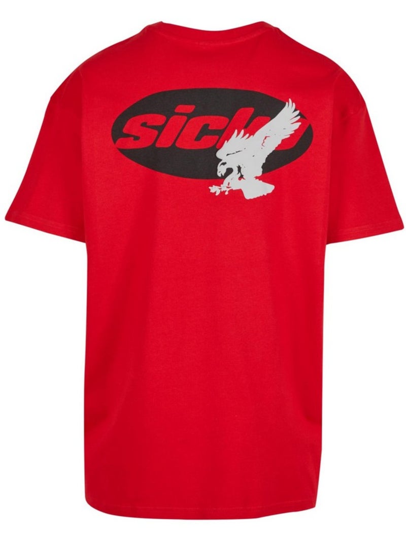Camiseta sick eagle de pesado para hombre - mister tee Rojo claro - Kiabi