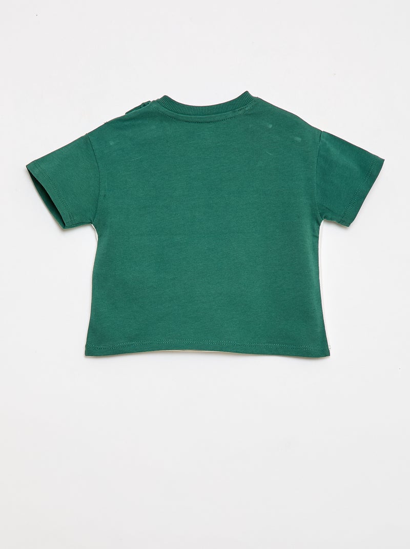 Camiseta 'Simba' con bolsillo en el pecho 'Disney' Verde - Kiabi