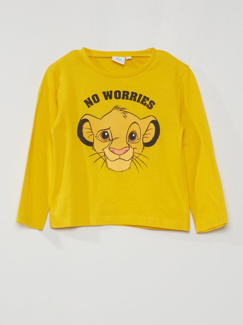 Camiseta 'Simba' 'El rey león' de 'Disney' amarillo - Kiabi