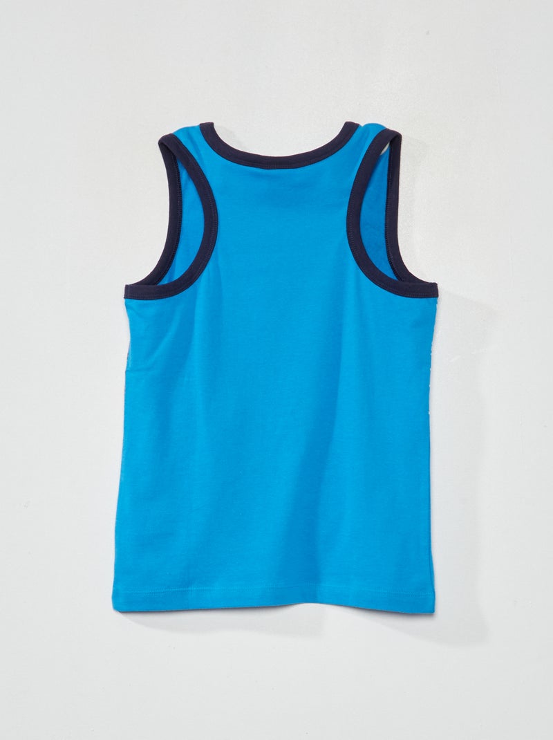 Camiseta sin manga estampada 'Spiderman' azul - Kiabi