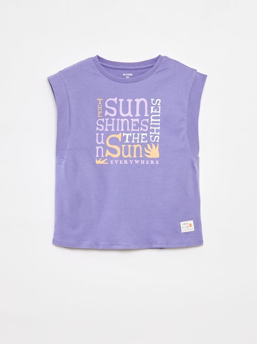 Camiseta sin mangas  - Grafik Edition - Kiabi