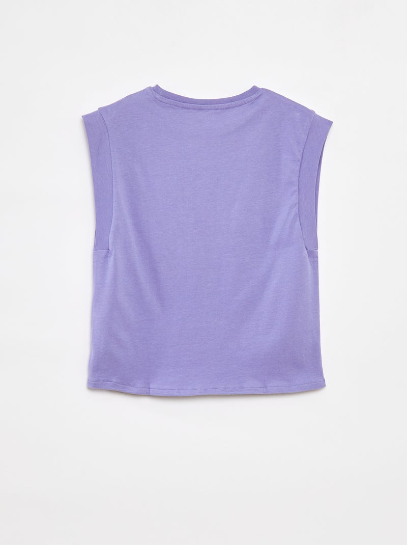 Camiseta sin mangas  - Grafik Edition AZUL - Kiabi