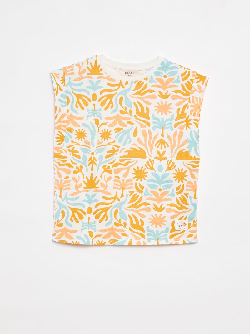 Camiseta sin mangas  - Grafik Edition BLANCO - Kiabi