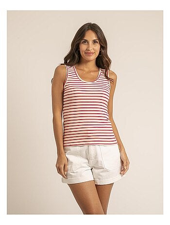 Camiseta sin mangas a rayas FORALIA