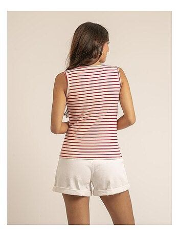 Camiseta sin mangas a rayas FORALIA