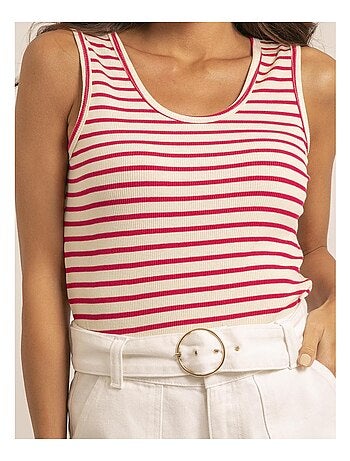 Camiseta sin mangas a rayas FORALIA