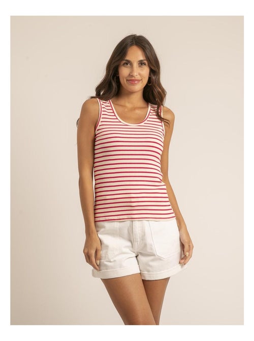 Camiseta sin mangas a rayas FORALIA - Kiabi