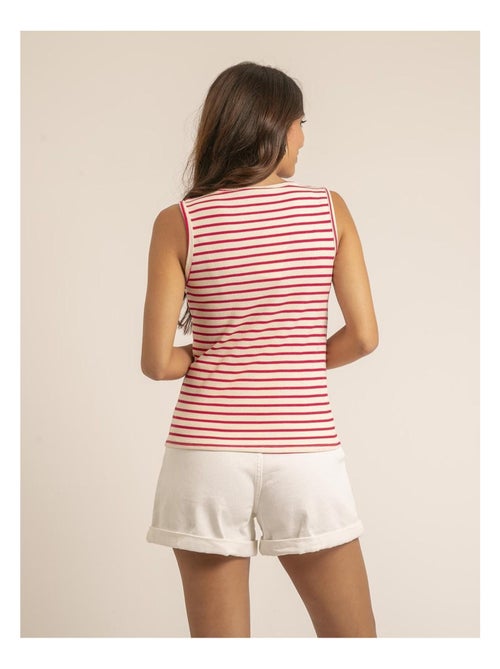 Camiseta sin mangas a rayas FORALIA - Kiabi