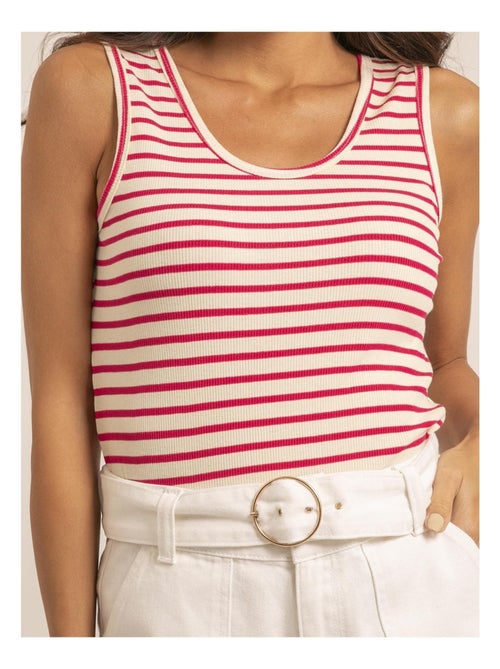 Camiseta sin mangas a rayas FORALIA - Kiabi