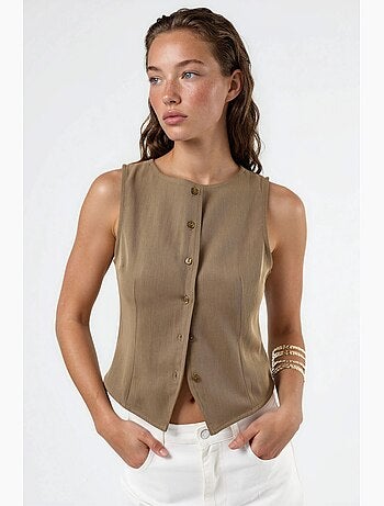 Camiseta sin mangas abotonada hiccup