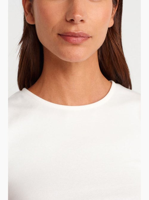Camiseta sin mangas acanalada de cuello redondo, corte slim dilvin - Kiabi Camiseta sin mangas acanalada de cuello redondo, corte slim dilvin - Kiabi
