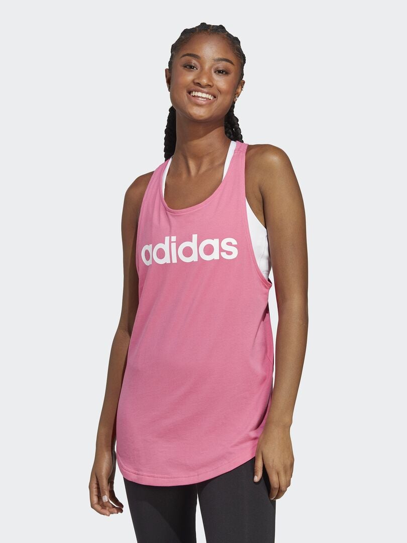 Camiseta sin mangas 'Adidas' con cuello redondo ROSA - Kiabi
