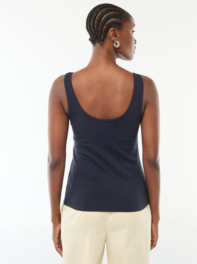 Camiseta sin mangas Azul - Kiabi